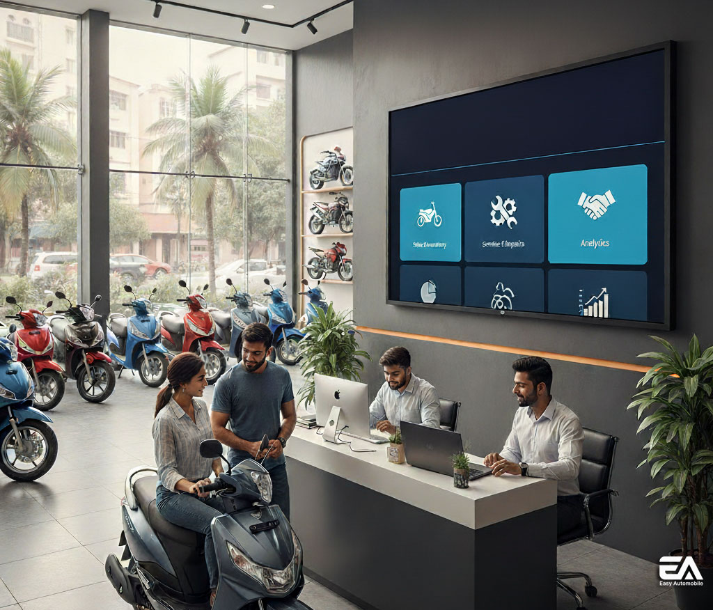 two wheeler showroom management software