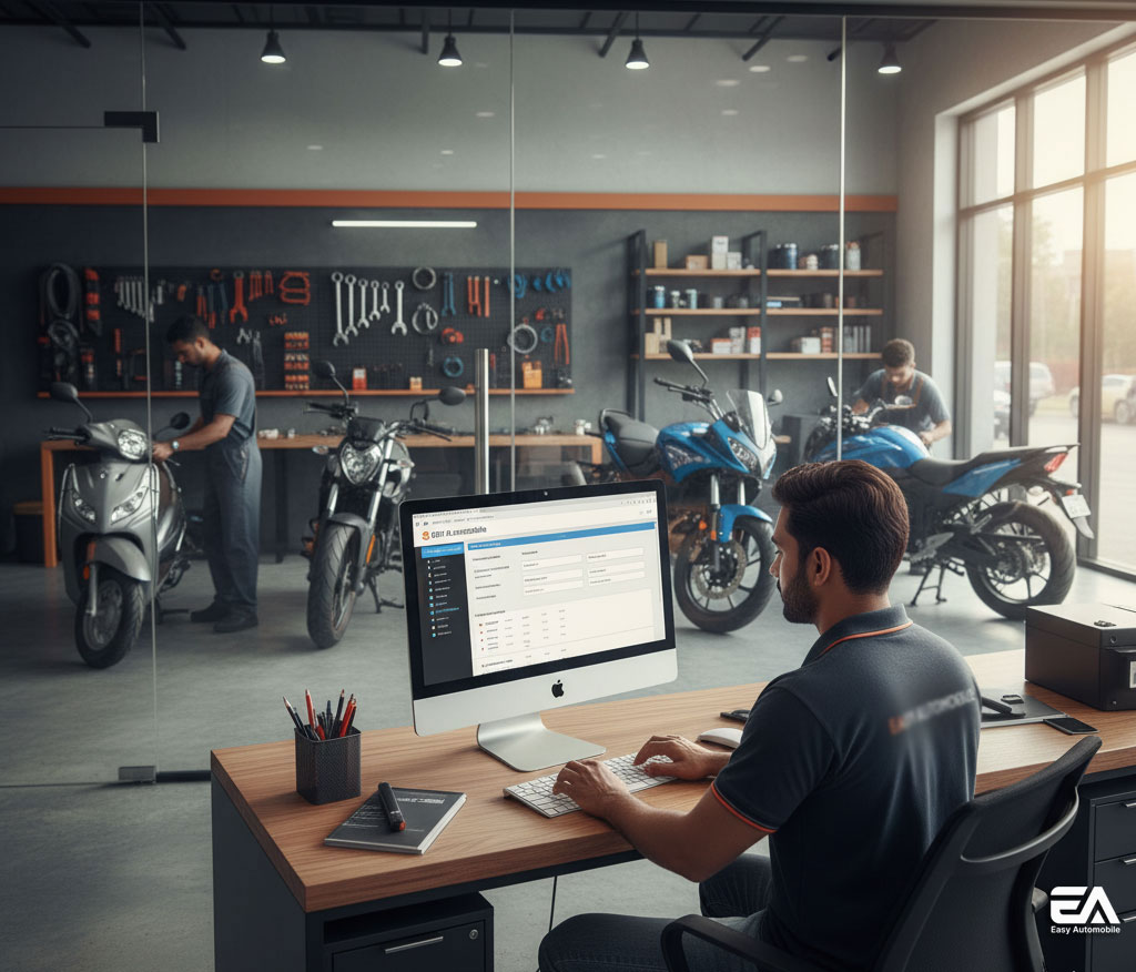 two wheeler showroom management software