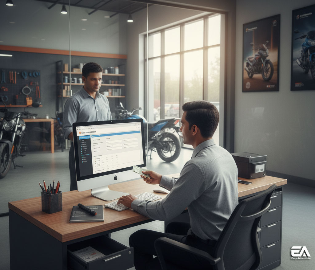 two wheeler showroom management software