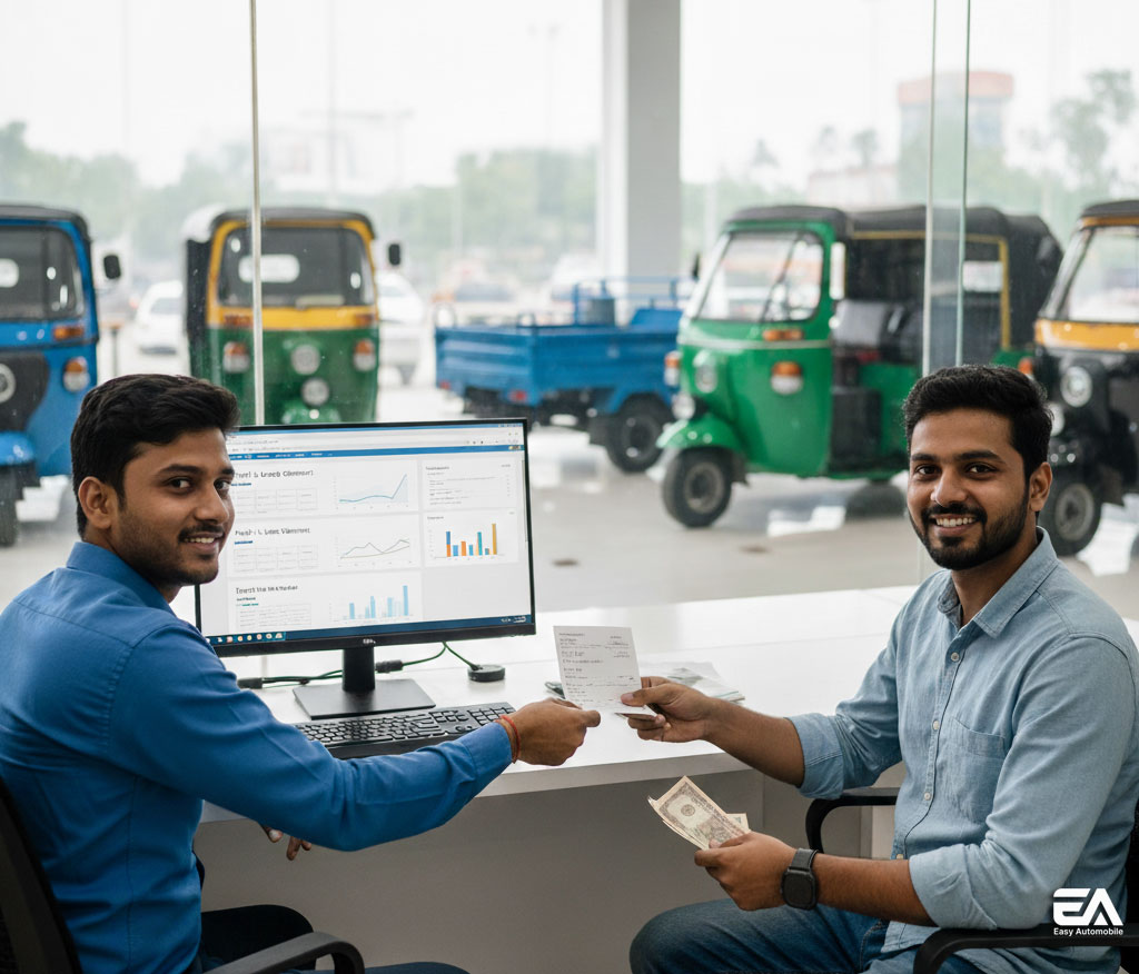 three wheeler showroom management software