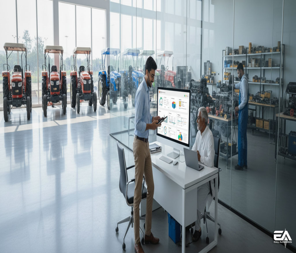 tractor showroom management software