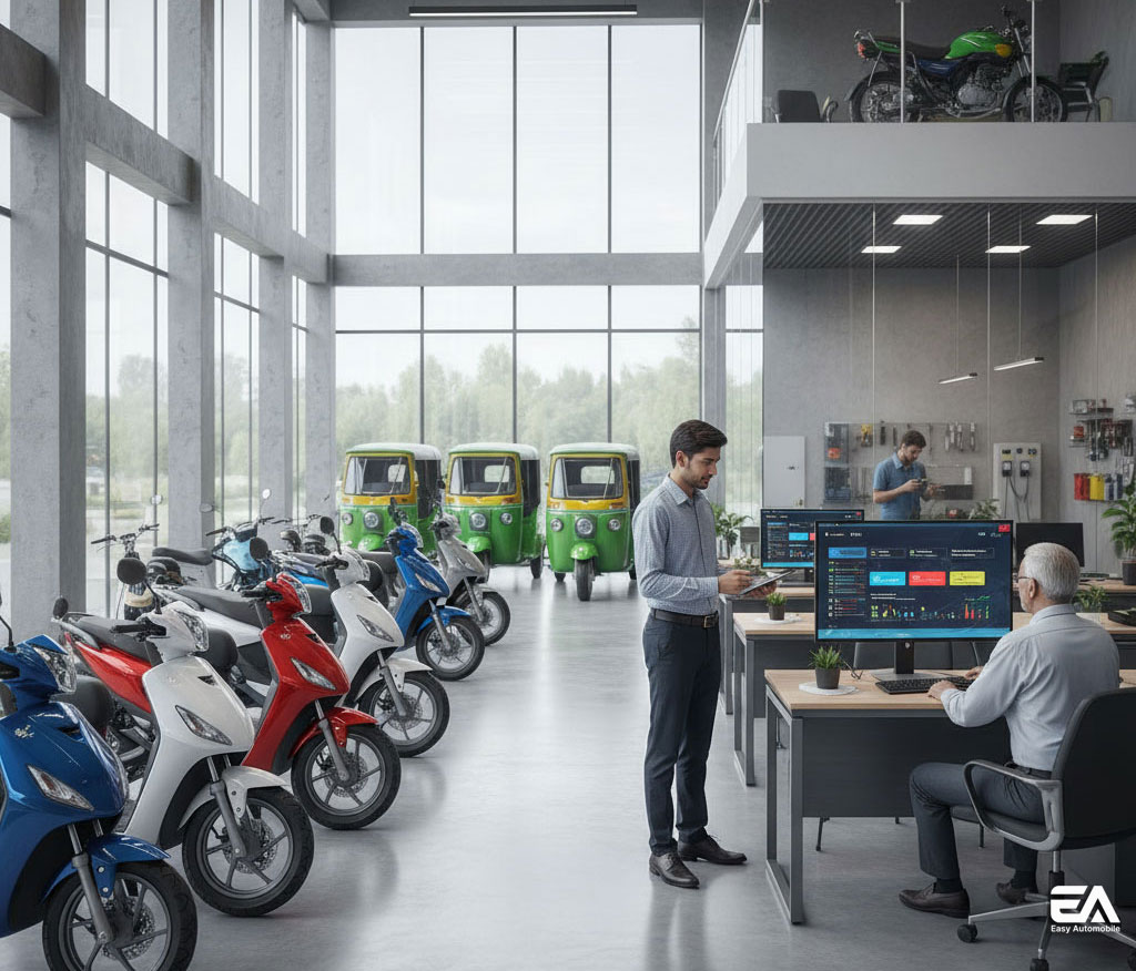 electric vehicle showroom management software